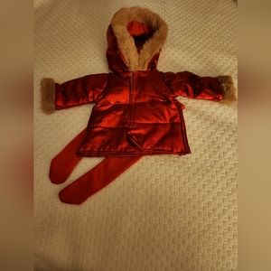 18 inch doll Parka w leggings fits American girl and Our Generation doll